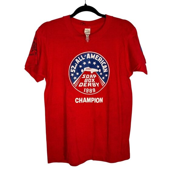 Vintage Soap Box Derby Shirt Derby Champion 1989 Tee - Picture 1 of 3